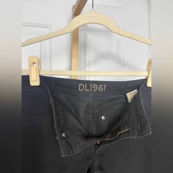 DL1961 Size 29 Emma 360 Skinny Ankle Black Denim High Waist Grunge - Picture 7 of 13